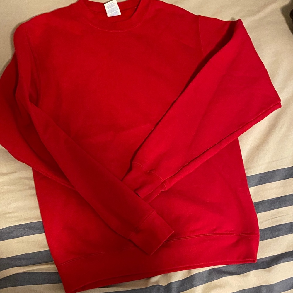Port & Company Red Crewneck Sweatshirt Sz S
